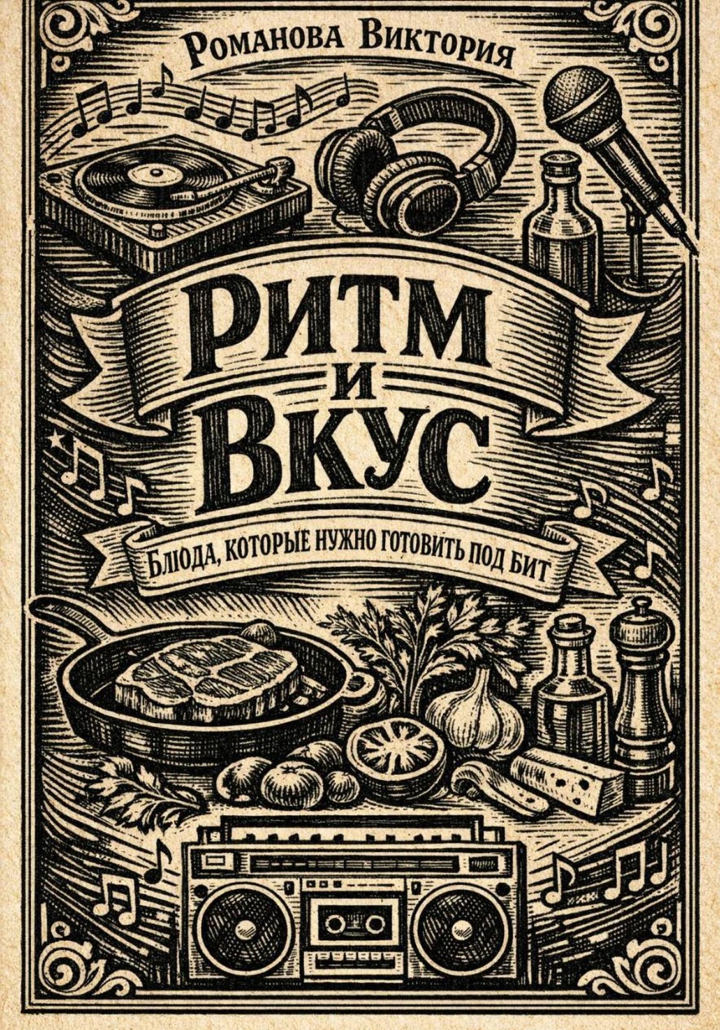 Обложка книги «Ритм и вкус: блюда, которые нужно готовить под бит»