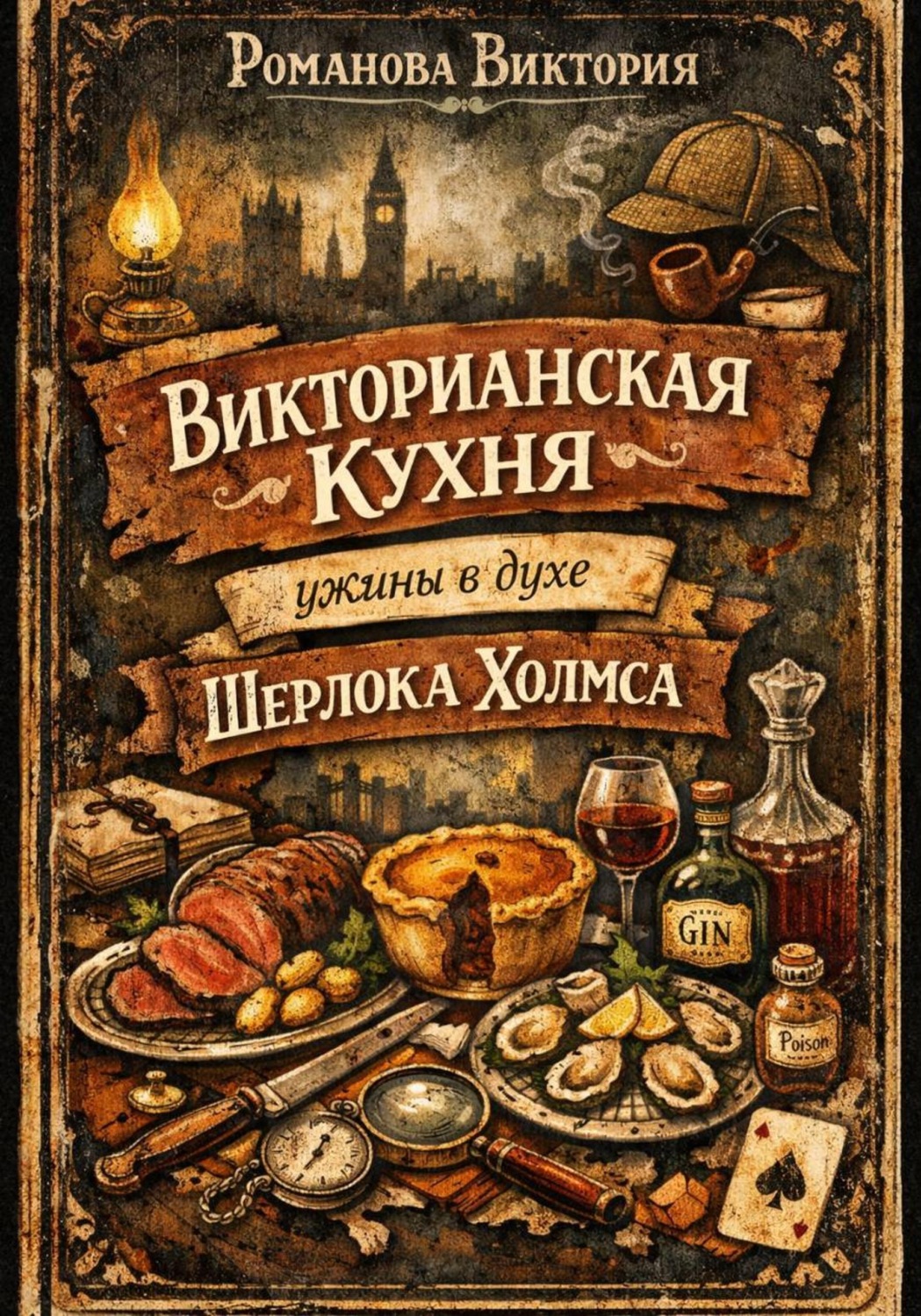 Обложка книги «Викторианская кухня: ужины в духе Шерлока Холмса»