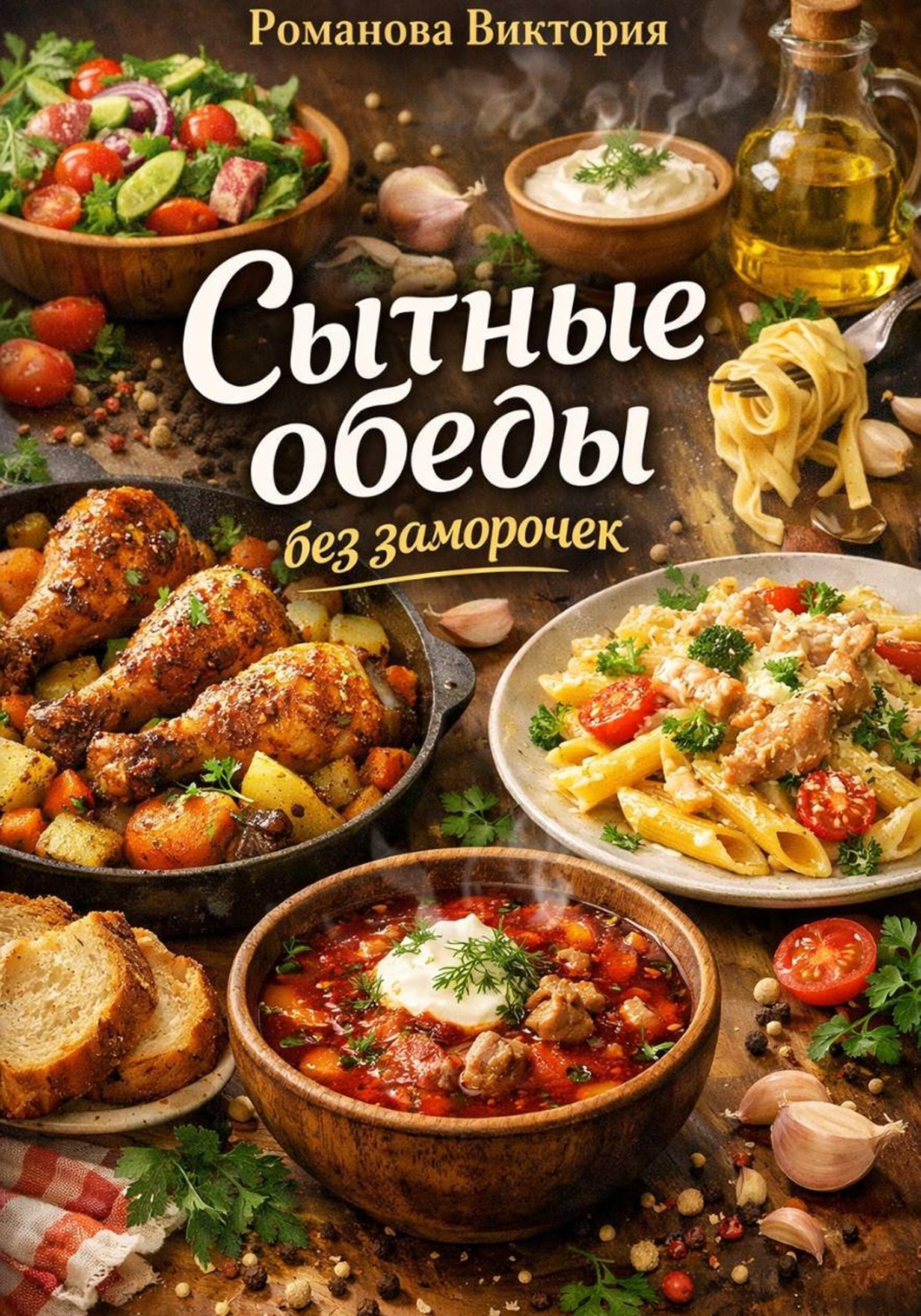 Обложка книги «Сытные обеды без заморочек»