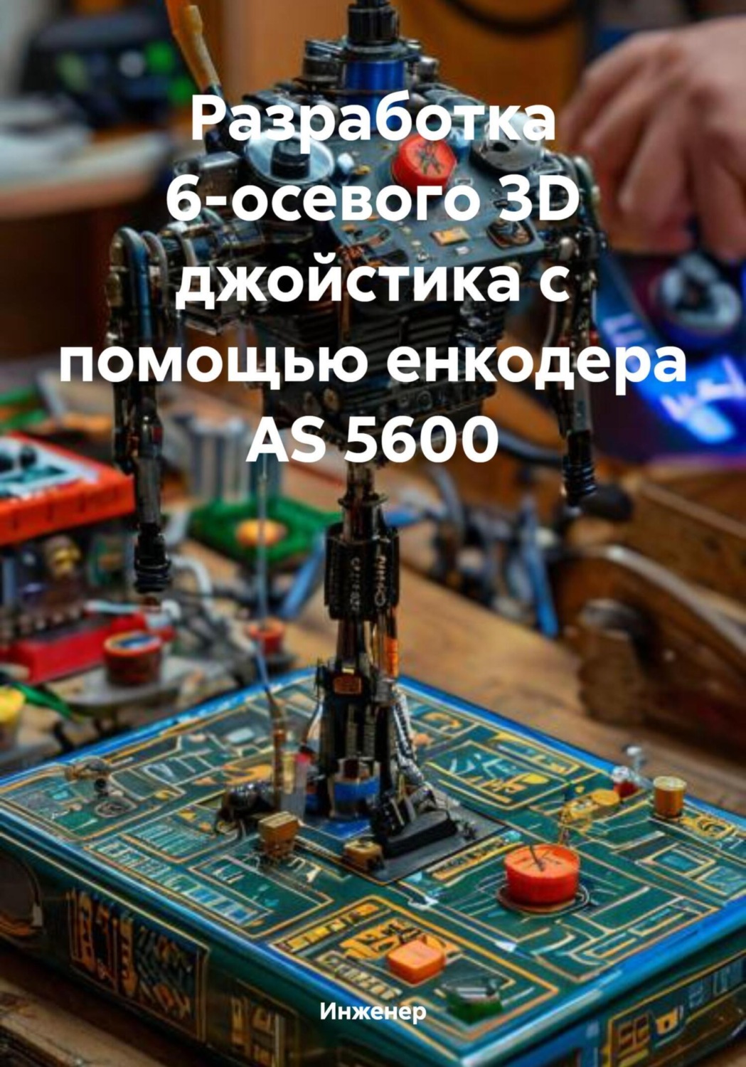 Обложка книги «Разработка 6-осевого 3D джойстика с помощью енкодера AS 5600»