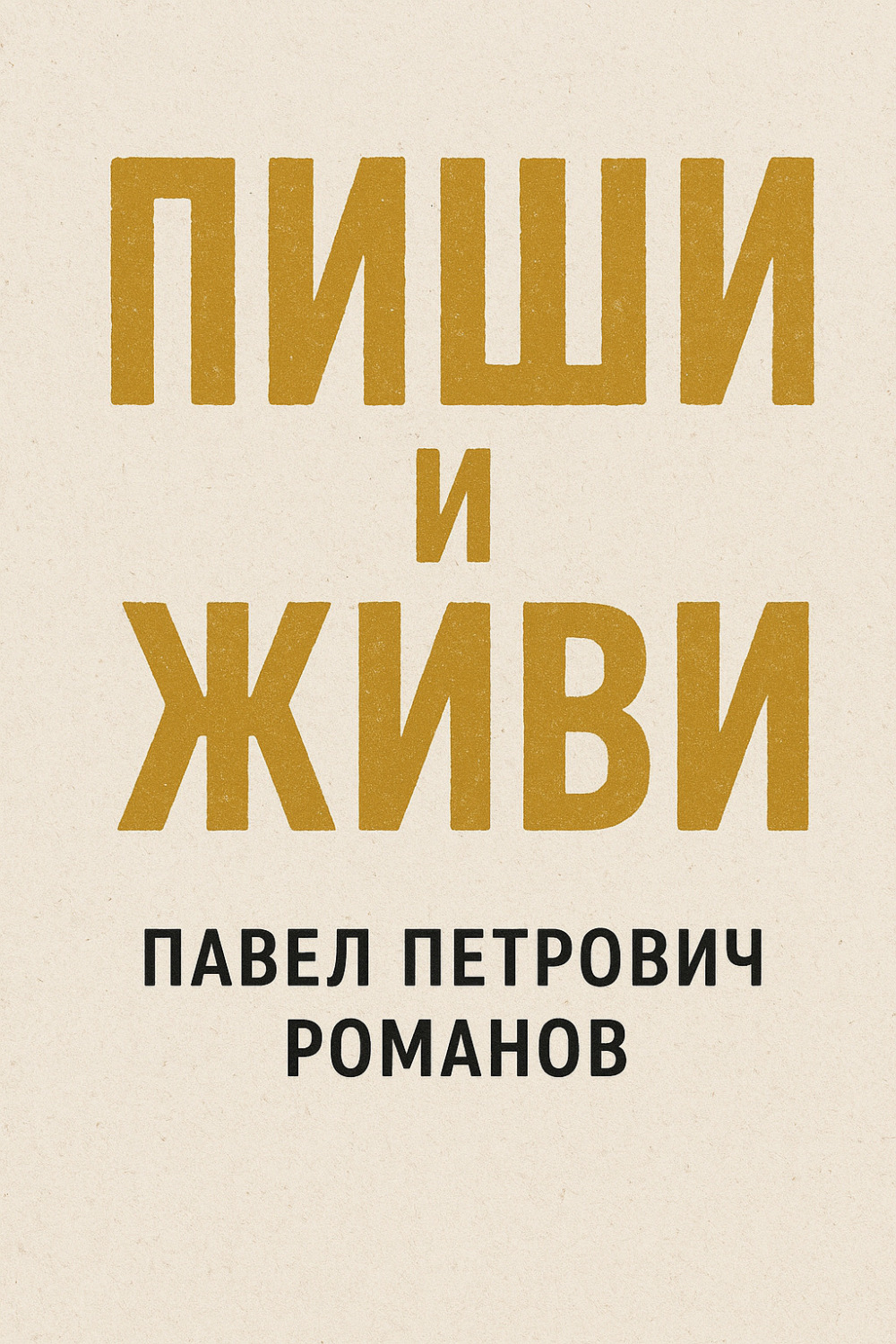 Обложка книги «Пиши и живи»