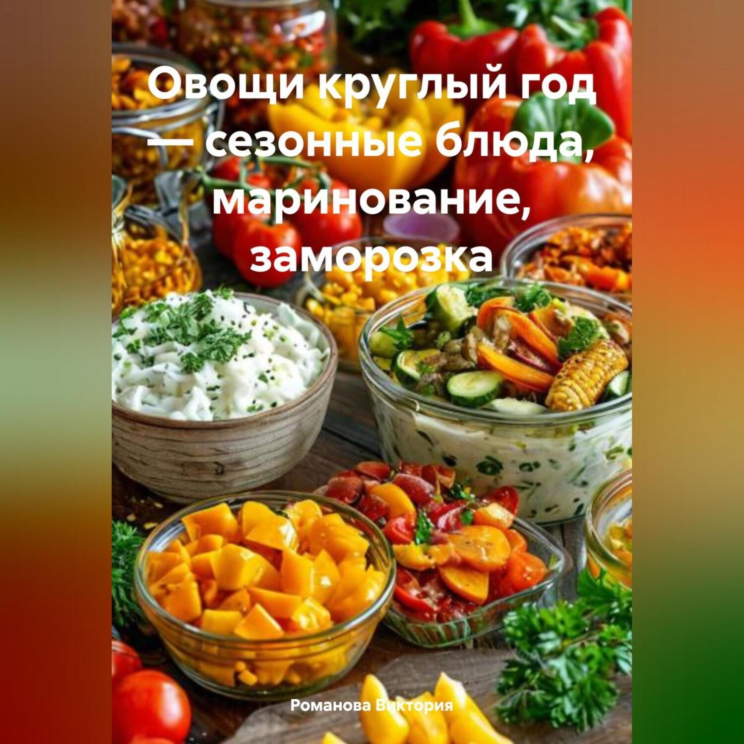Обложка книги «Овощи круглый год – сезонные блюда, маринование, заморозка»
