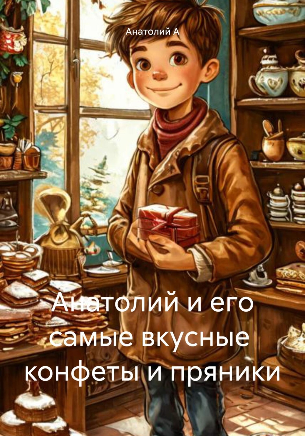 Обложка книги «Анатолий и его самые вкусные конфеты и пряники»