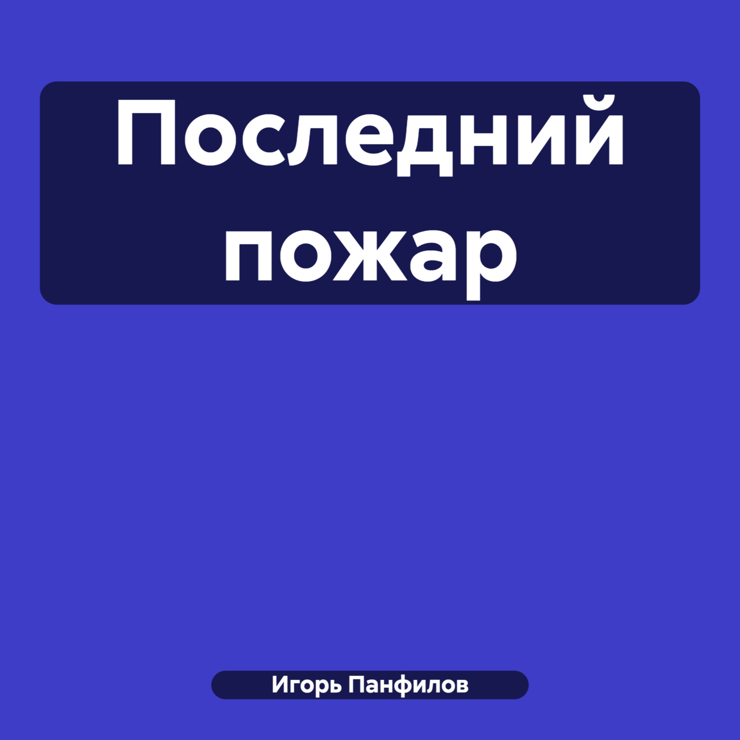 Обложка книги «Последний пожар»