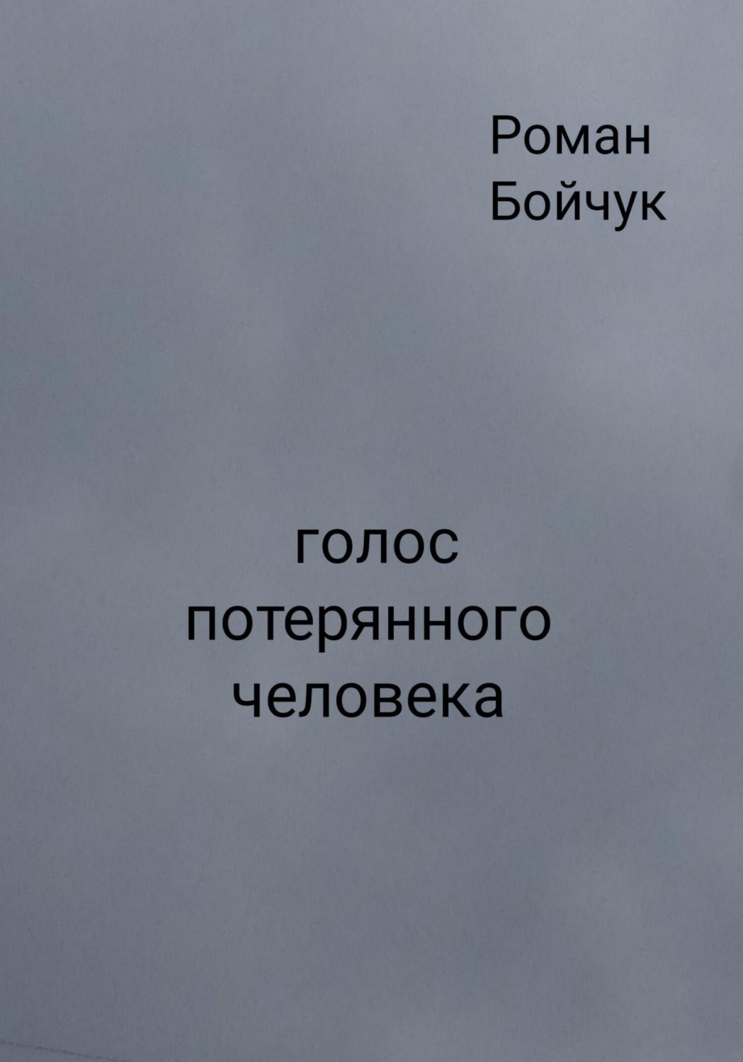Обложка книги «Голос потерянного человека»