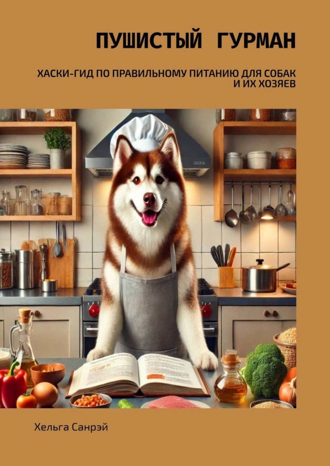 Обложка книги «Пушистый гурман. Хаски-гид по правильному питанию для собак и их хозяев»