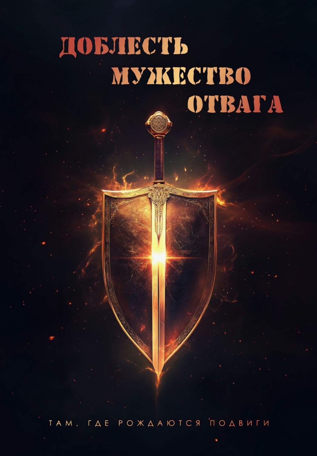 Обложка книги «Доблесть. Мужество. Отвага. Там, где рождаются подвиги»