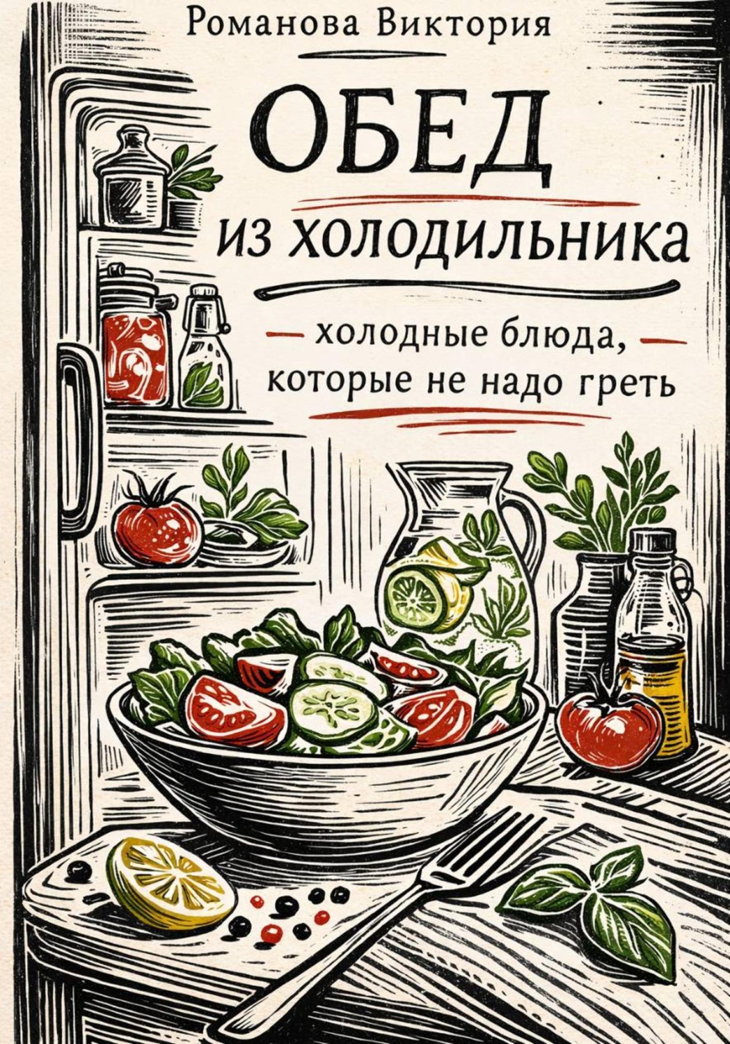Обложка книги «Обед из холодильника — холодные блюда, которые не надо греть»