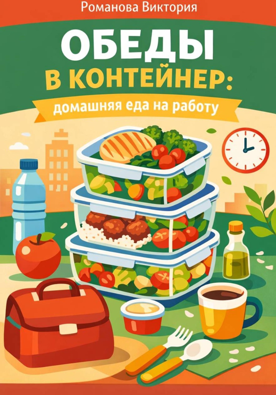 Обложка книги «Обеды в контейнер: домашняя еда на работу»