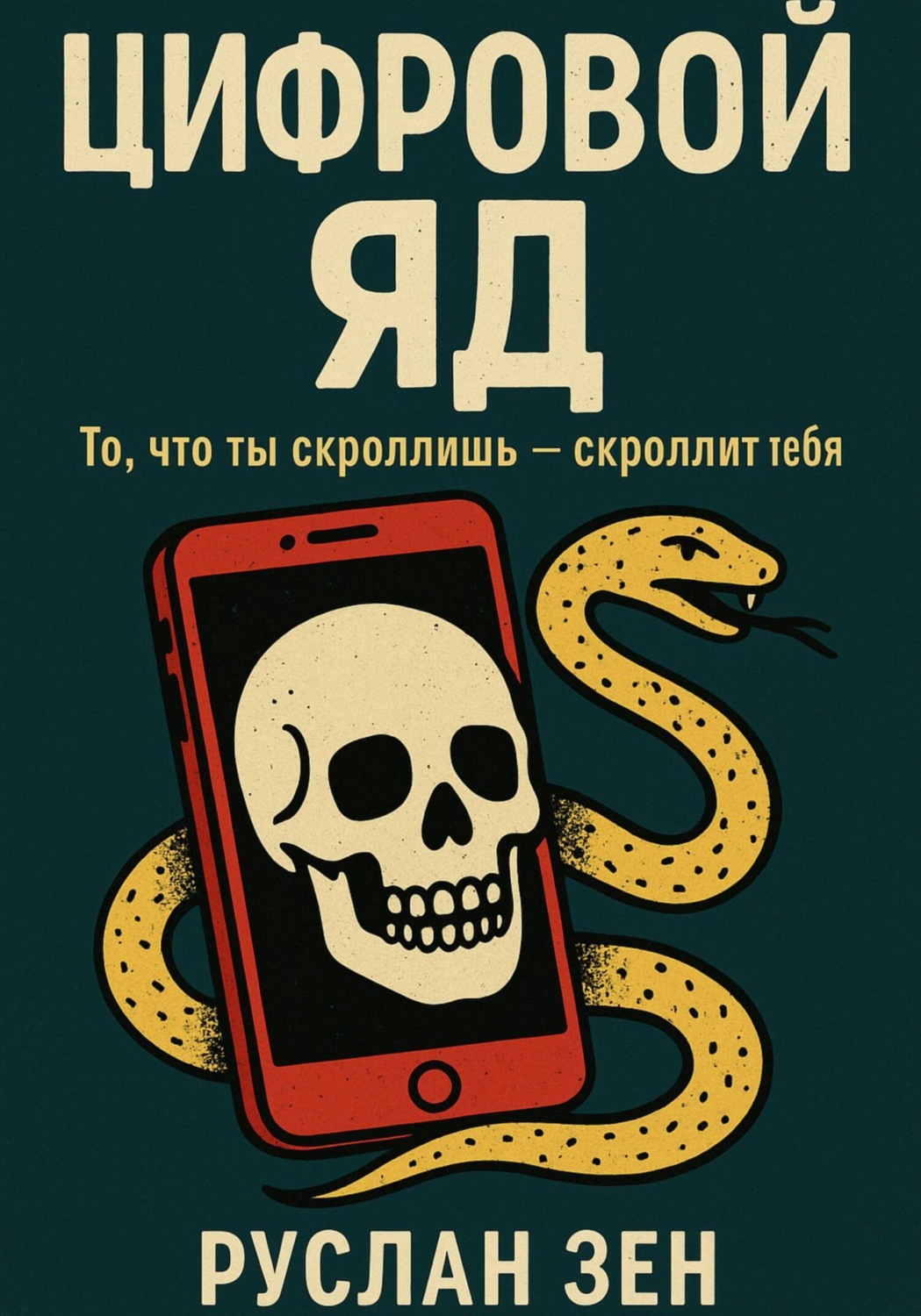 Обложка книги «Цифровой яд. То, что ты скроллишь – скроллит тебя»
