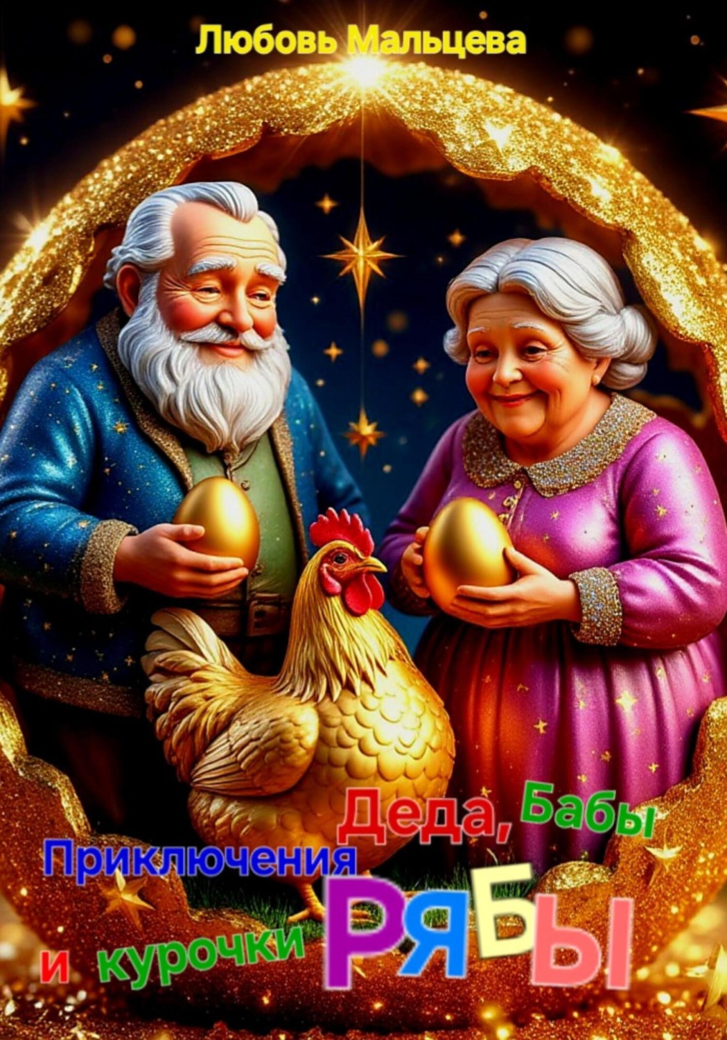 Обложка книги «Приключения Деда, Бабы и курочки Рябы»