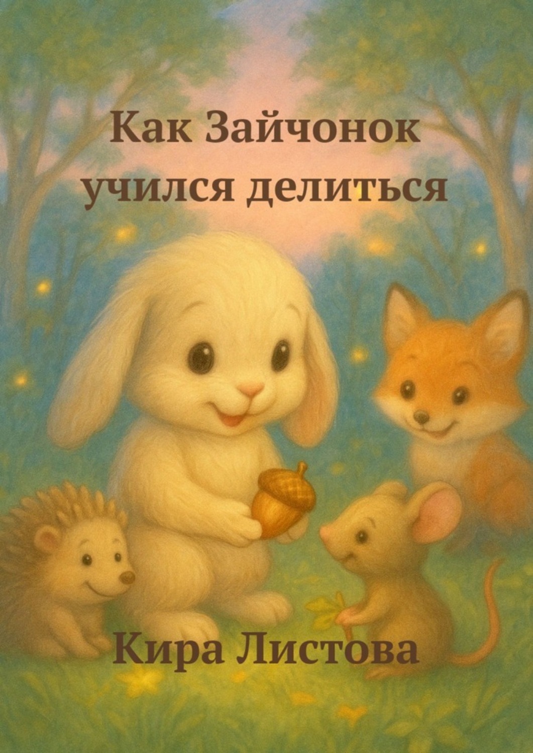 Обложка книги «Как зайчонок учился делиться»