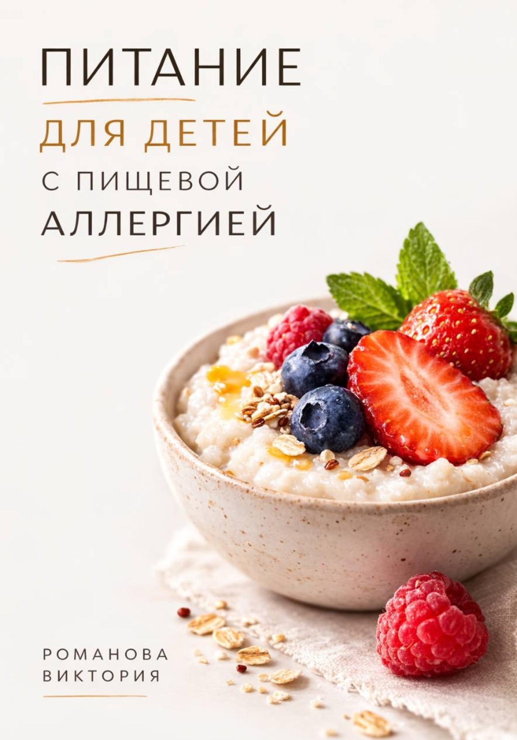 Обложка книги «Питание для детей с пищевой аллергией»