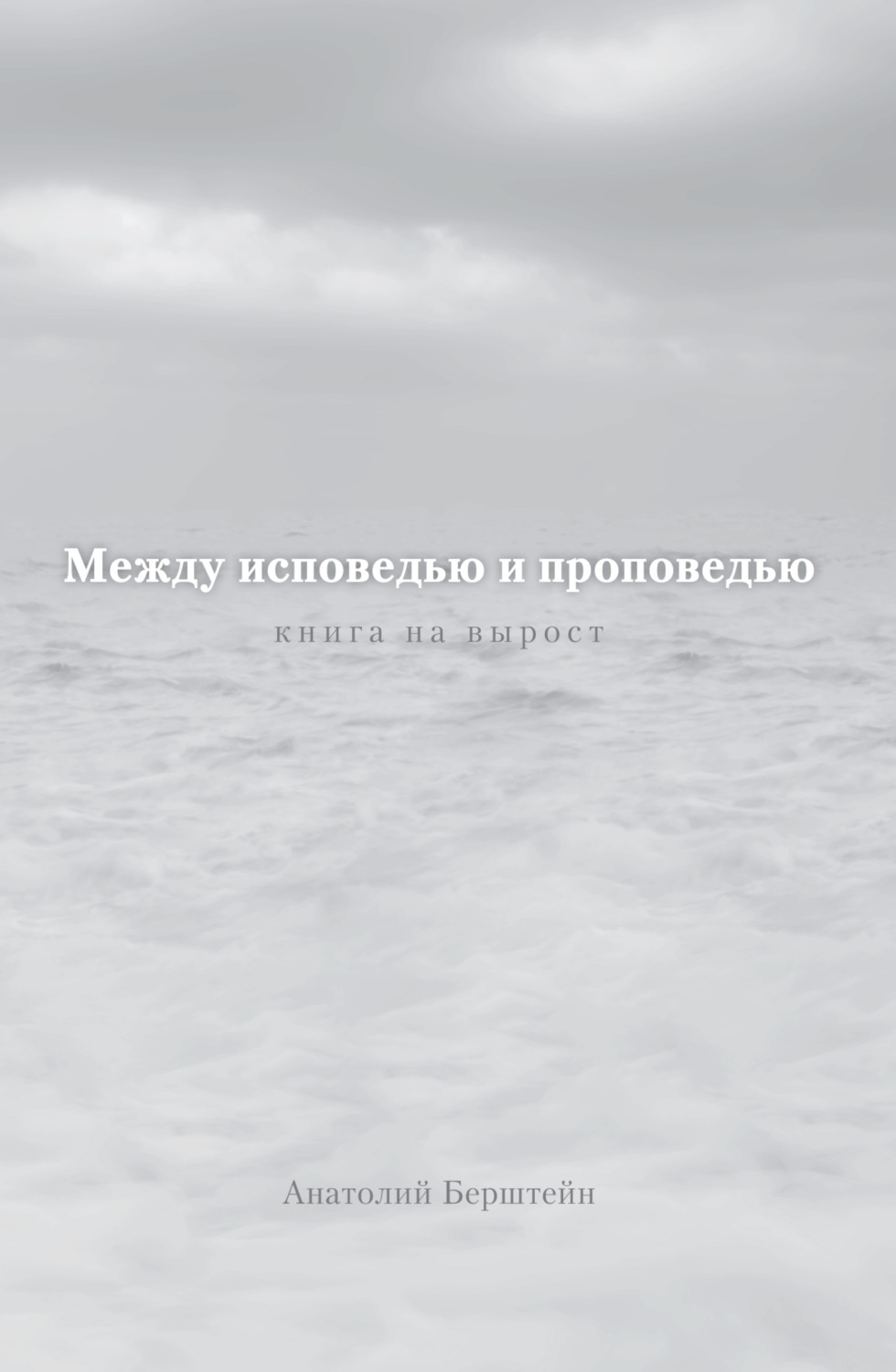 Обложка книги «Между исповедью и проповедью. Книга на вырост»