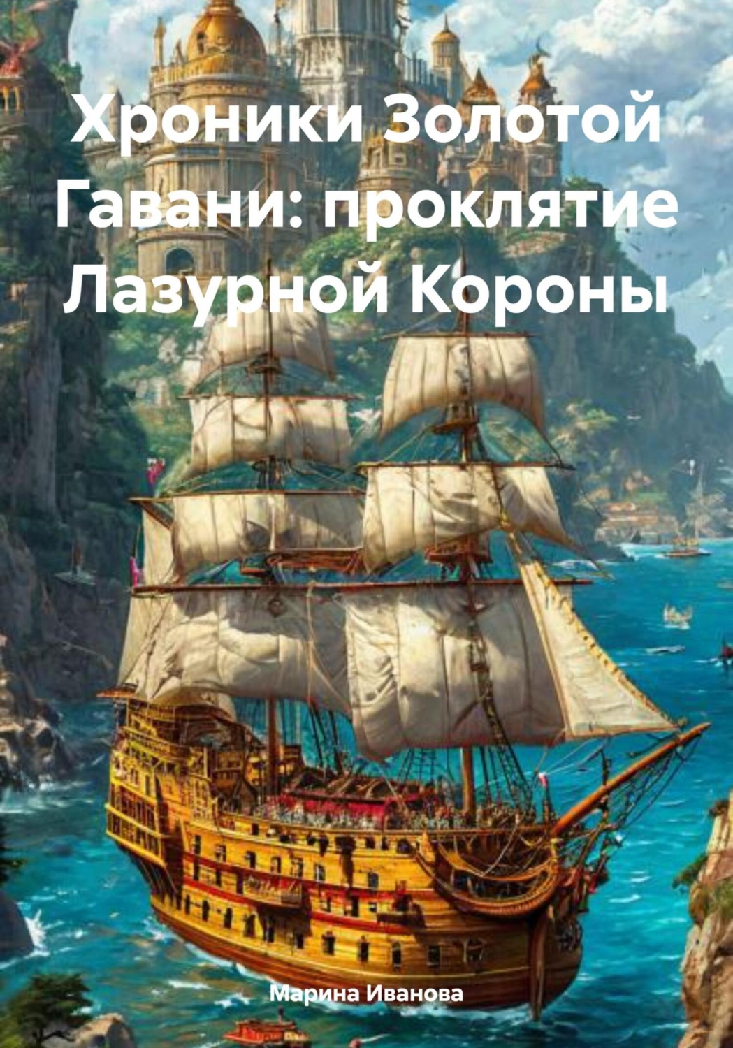 Обложка книги «Хроники Золотой Гавани: проклятие Лазурной Короны»