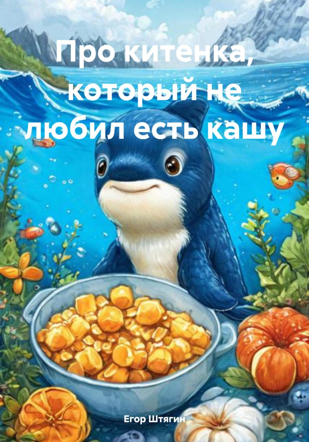 Обложка книги «Про китенка, который не любил есть кашу»