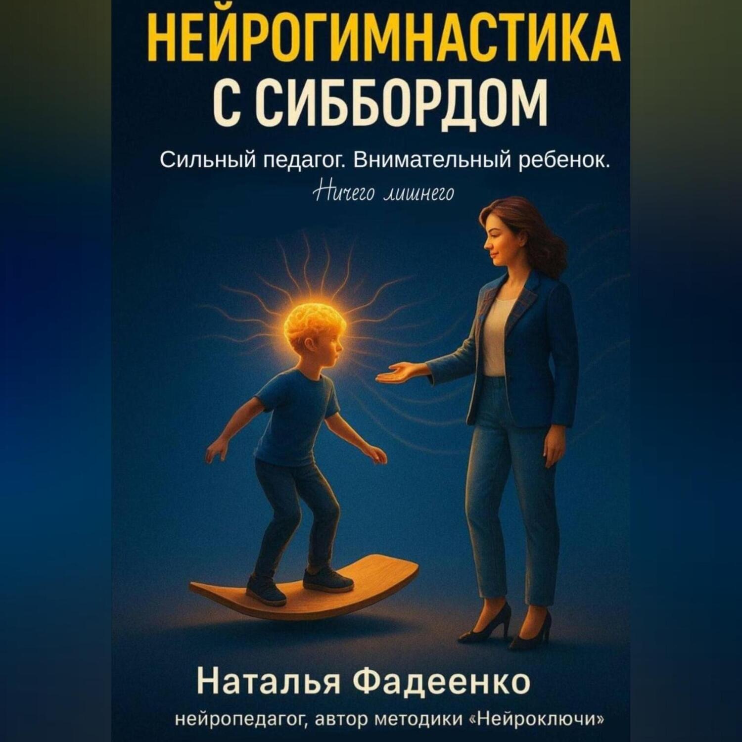 Обложка книги «Нейрогимнастика с Сиббордом. Сильный педагог. Внимательный ребенок. Ничего лишего»