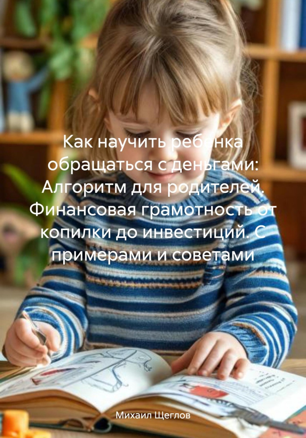 Обложка книги «Как научить ребенка обращаться с деньгами: Алгоритм для родителей. Финансовая грамотность от копилки до инвестиций. С примерами и советами»