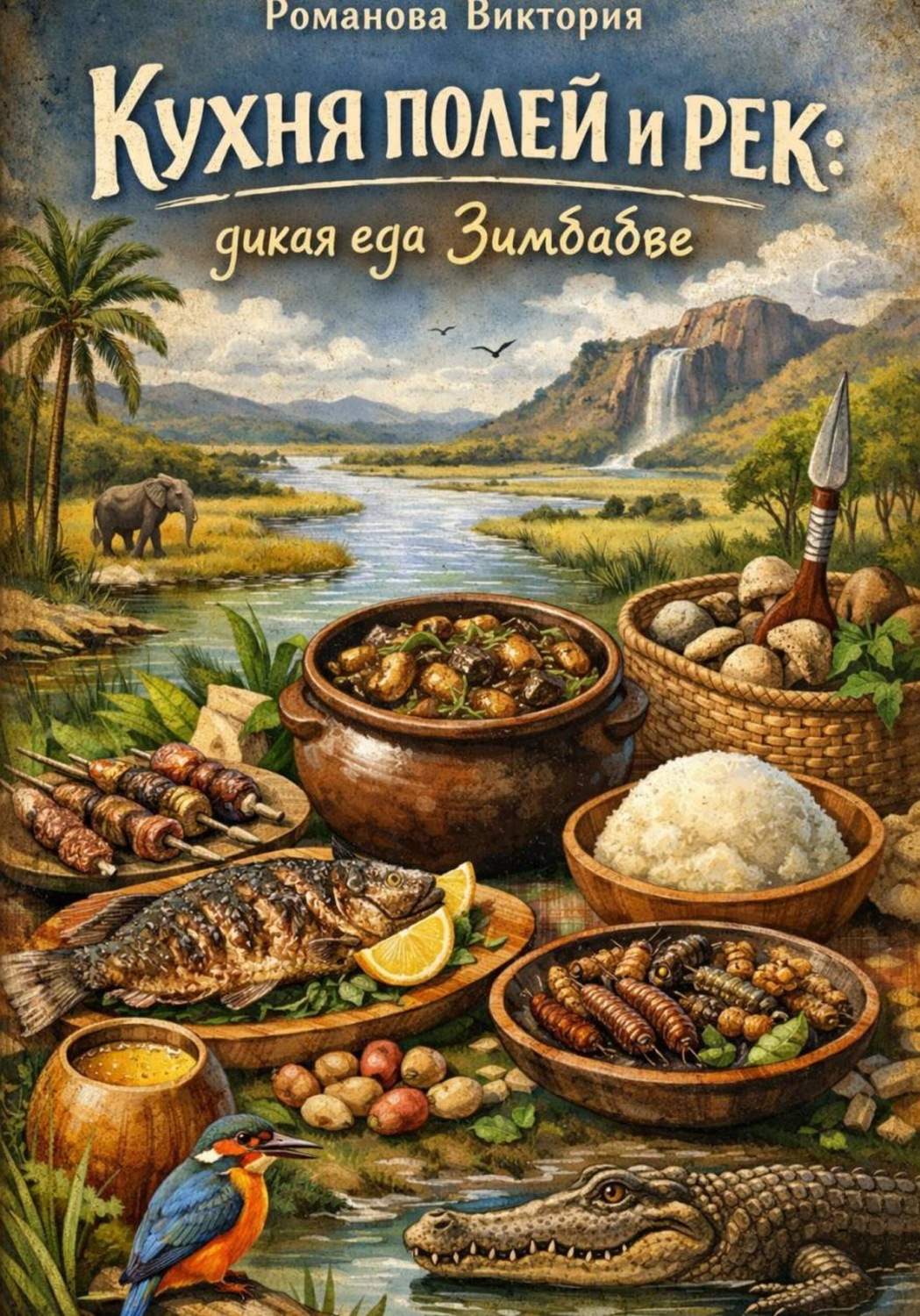 Обложка книги «Кухня полей и рек: дикая еда Зимбабве»