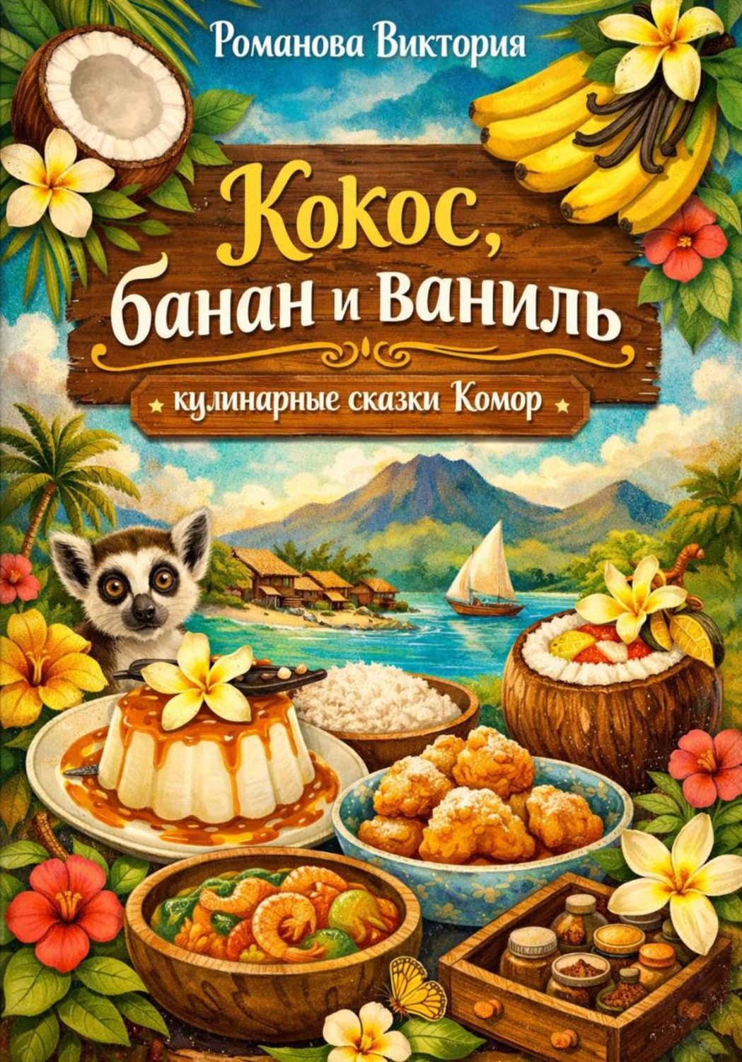 Обложка книги «Кокос, банан и ваниль: кулинарные сказки Комор»
