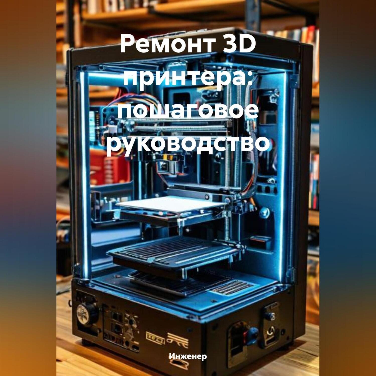 Обложка книги «Ремонт 3D принтера: пошаговое руководство»