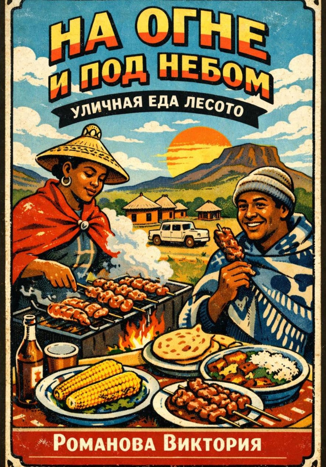 Обложка книги «На огне и под небом: уличная еда Лесото»