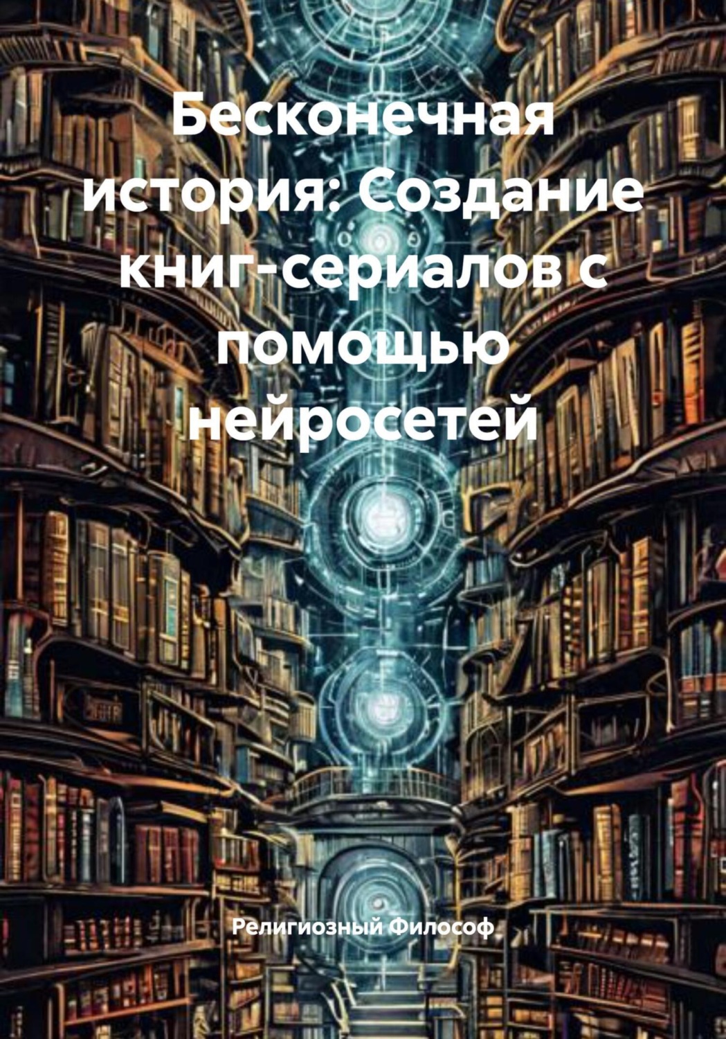 Обложка книги «Бесконечная история: Создание книг-сериалов с помощью нейросетей»