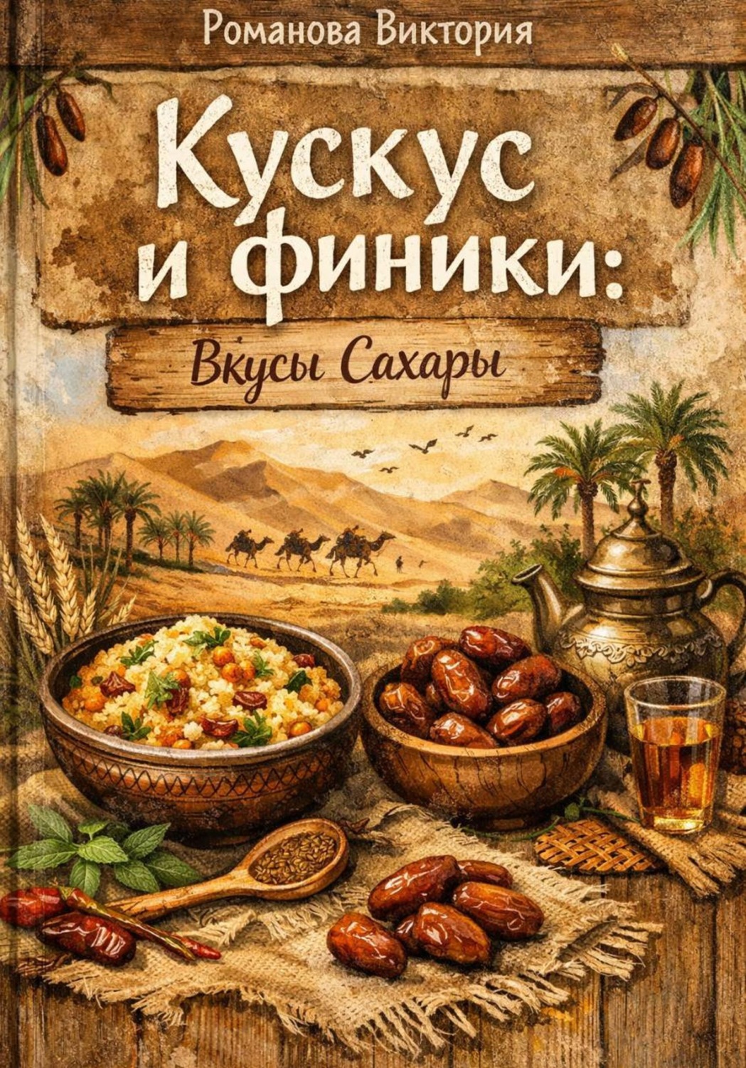 Обложка книги «Кускус и финики: вкусы Сахары»
