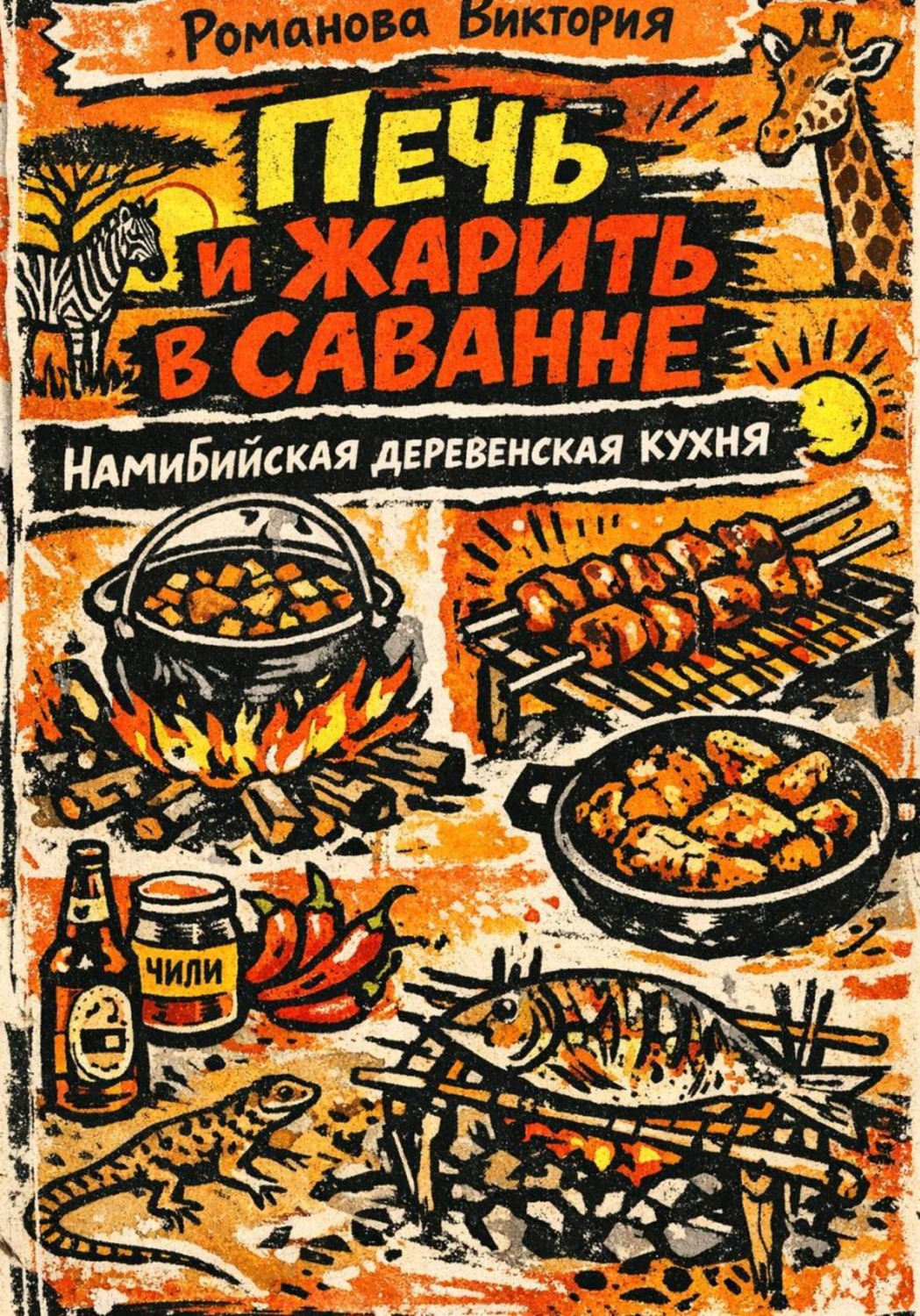 Обложка книги «Печь и жарить в саванне: Намибийская деревенская кухня»