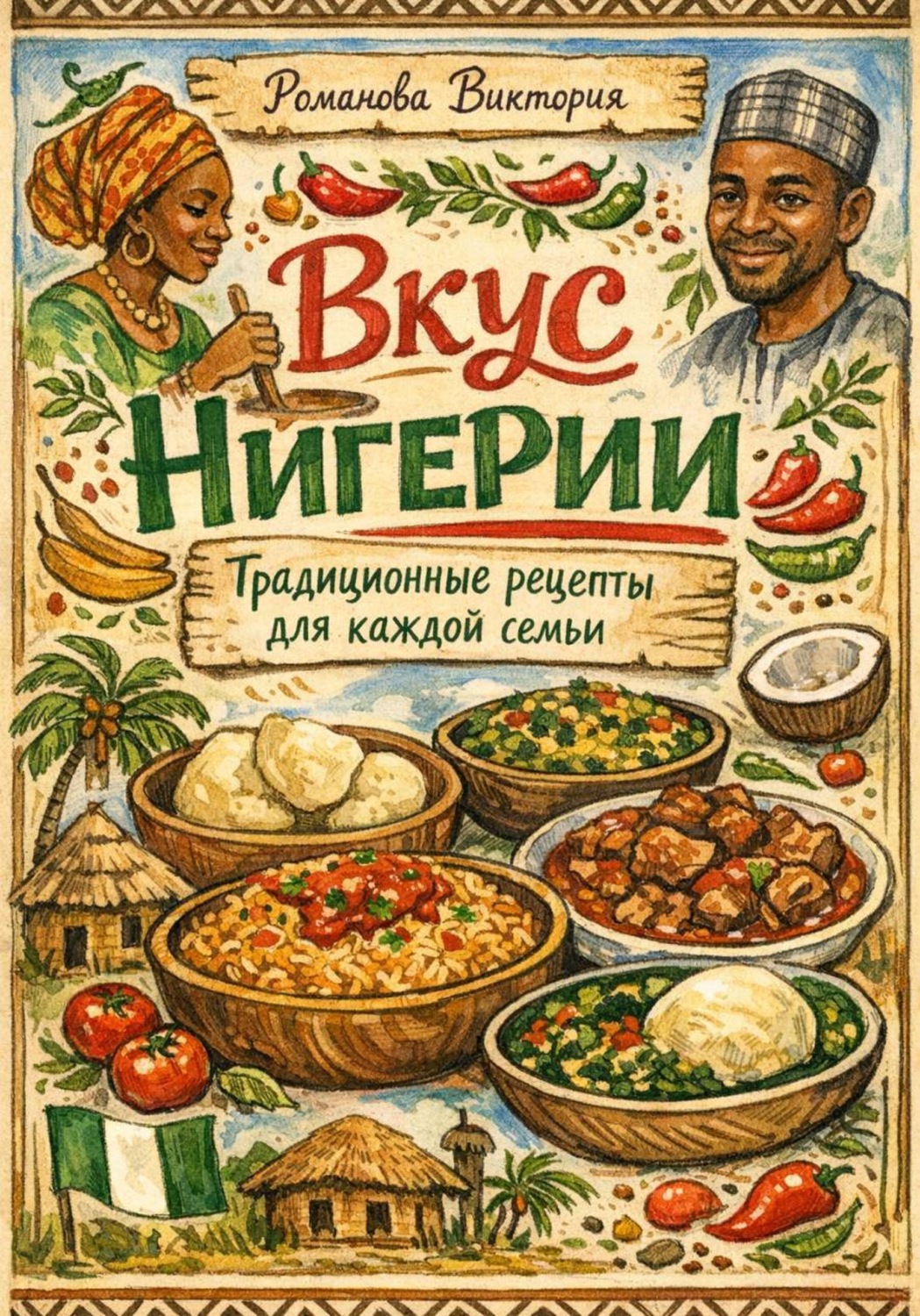 Обложка книги «Вкус Нигерии: Традиционные рецепты для каждой семьи»