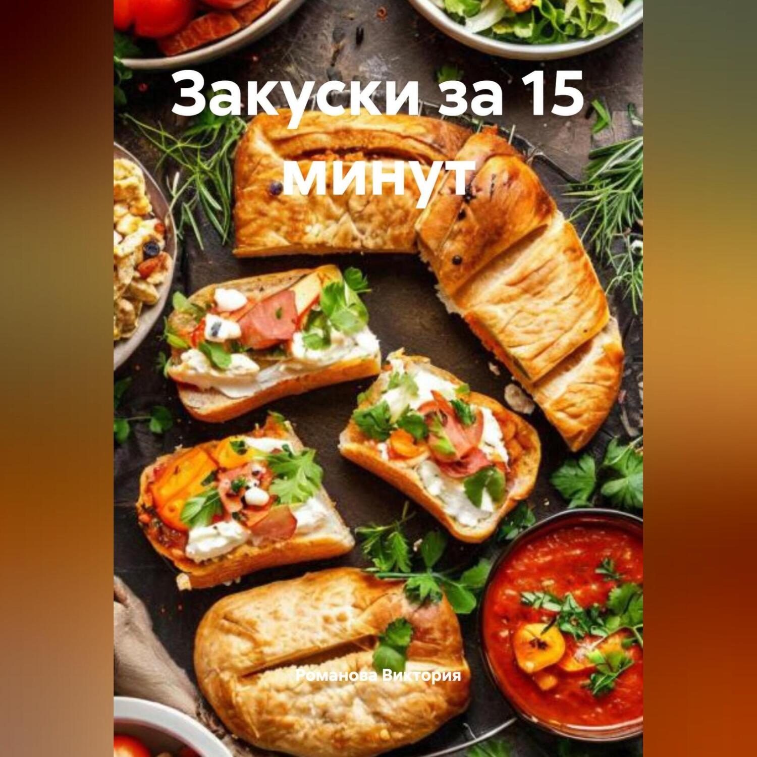 Обложка книги «Закуски за 15 минут»