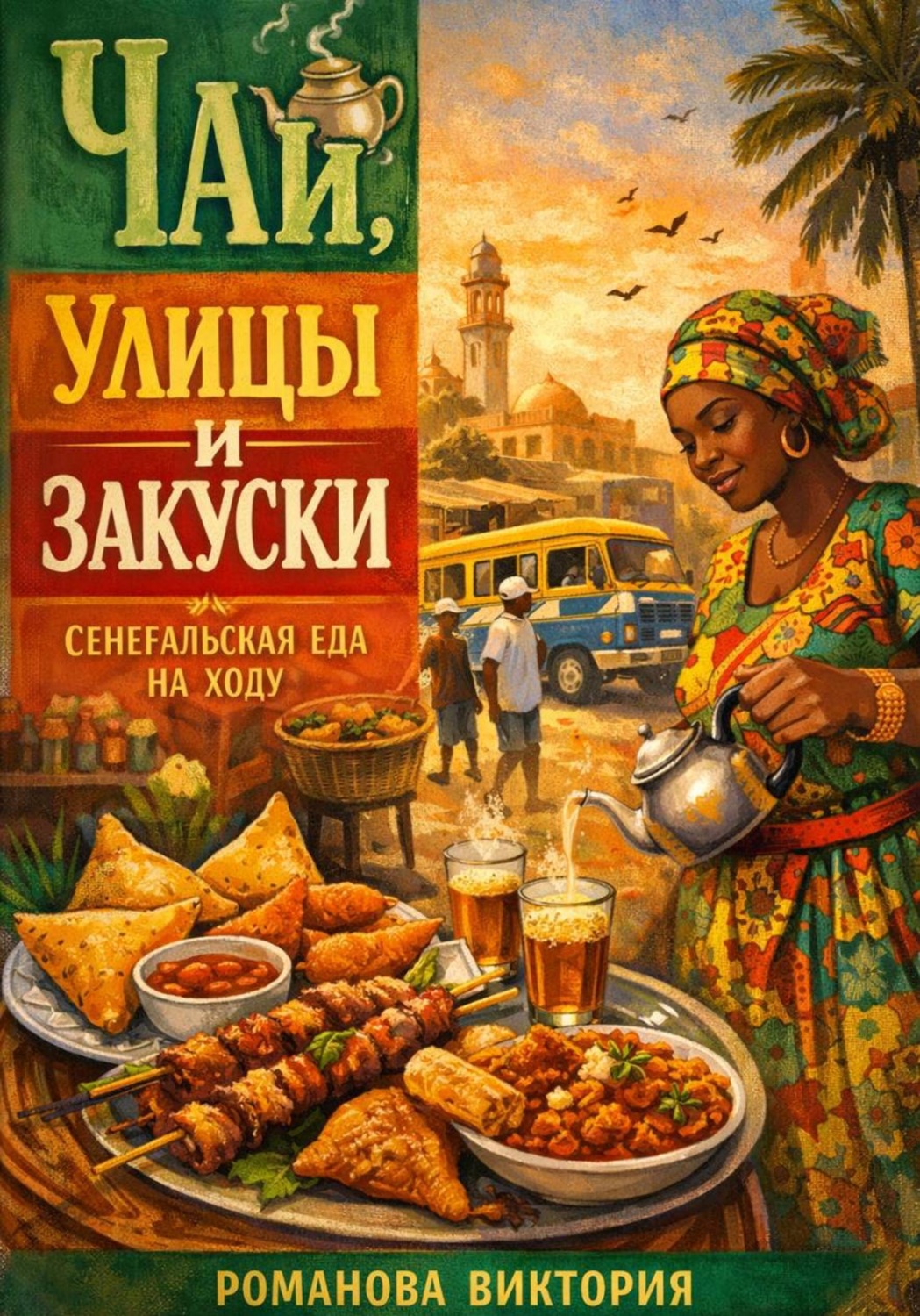 Обложка книги «Чай, улицы и закуски: Сенегальская еда на ходу»