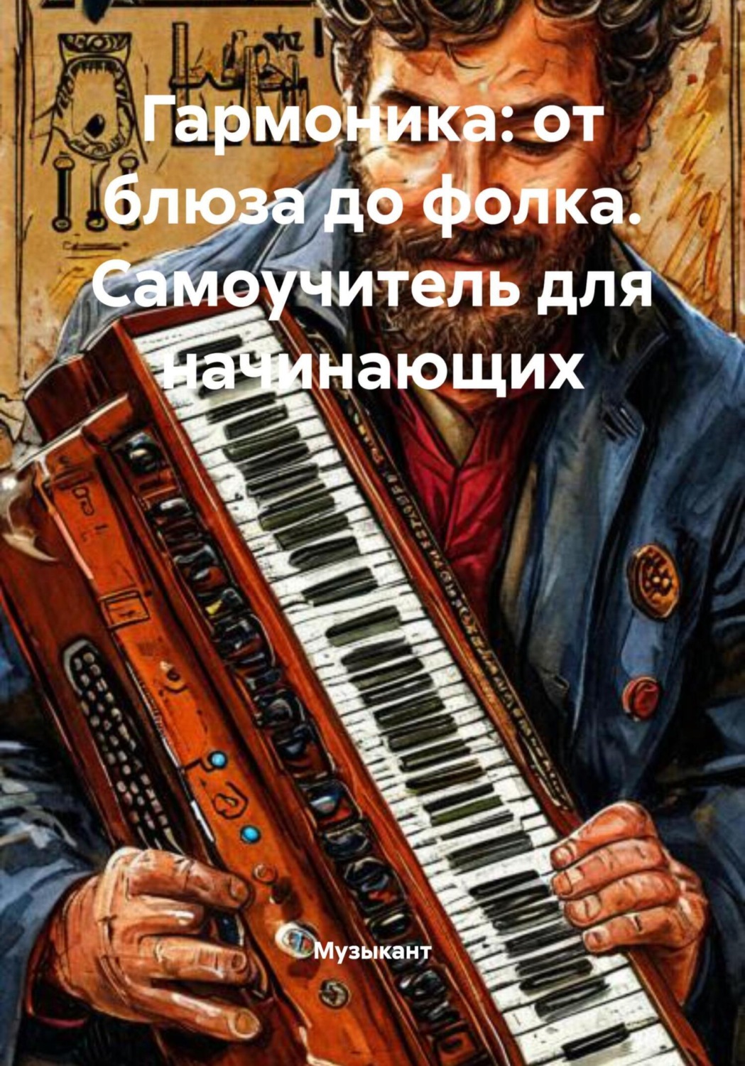 Обложка книги «Гармоника: от блюза до фолка. Самоучитель для начинающих»