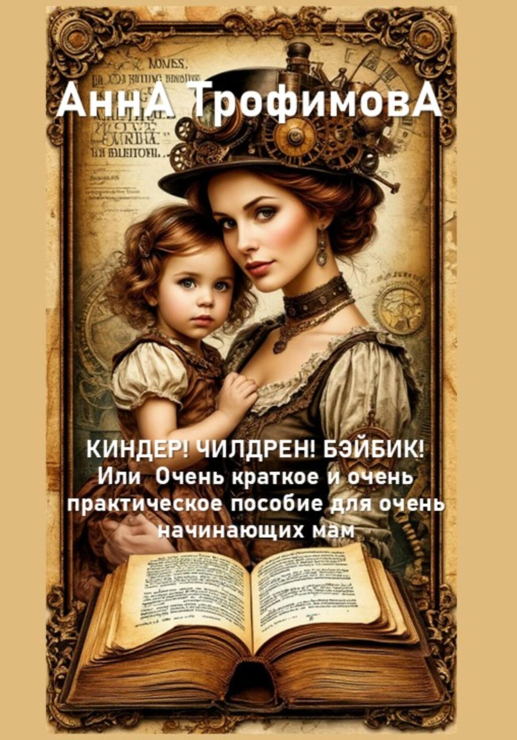 Обложка книги «КИНДЕР! ЧИЛДРЕН! БЭЙБИК! Или Очень краткое и очень практическое пособие для очень начинающих мам»