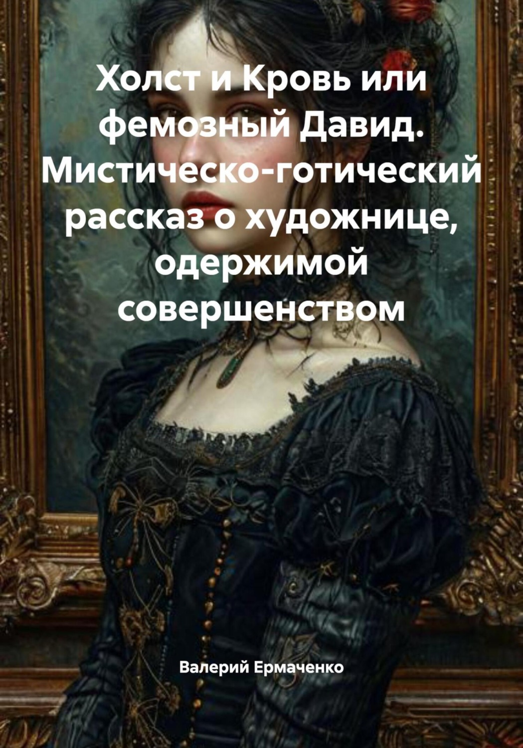 Обложка книги «Холст и Кровь или фемозный Давид. Мистическо-готический рассказ о художнице, одержимой совершенством»