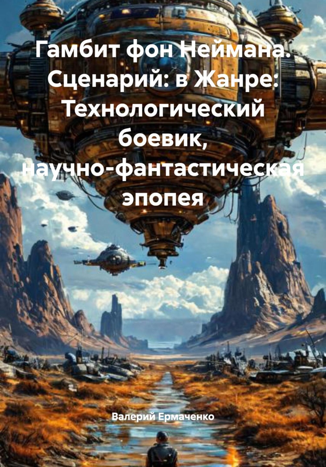 Обложка книги «Гамбит фон Неймана. Сценарий: в Жанре: Технологический боевик, научно-фантастическая эпопея»