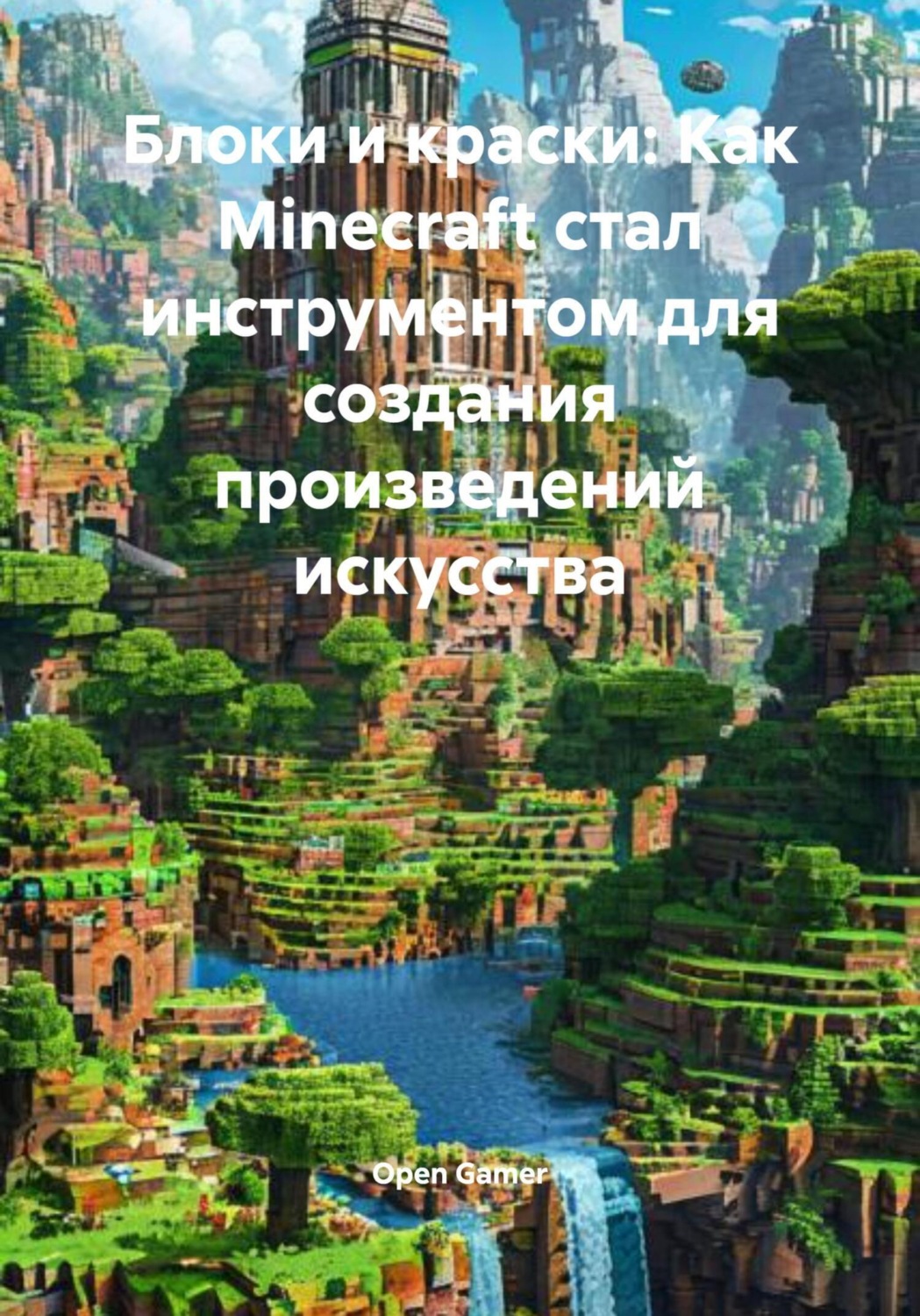 Обложка книги «Блоки и краски: Как Minecraft стал инструментом для создания произведений искусства»