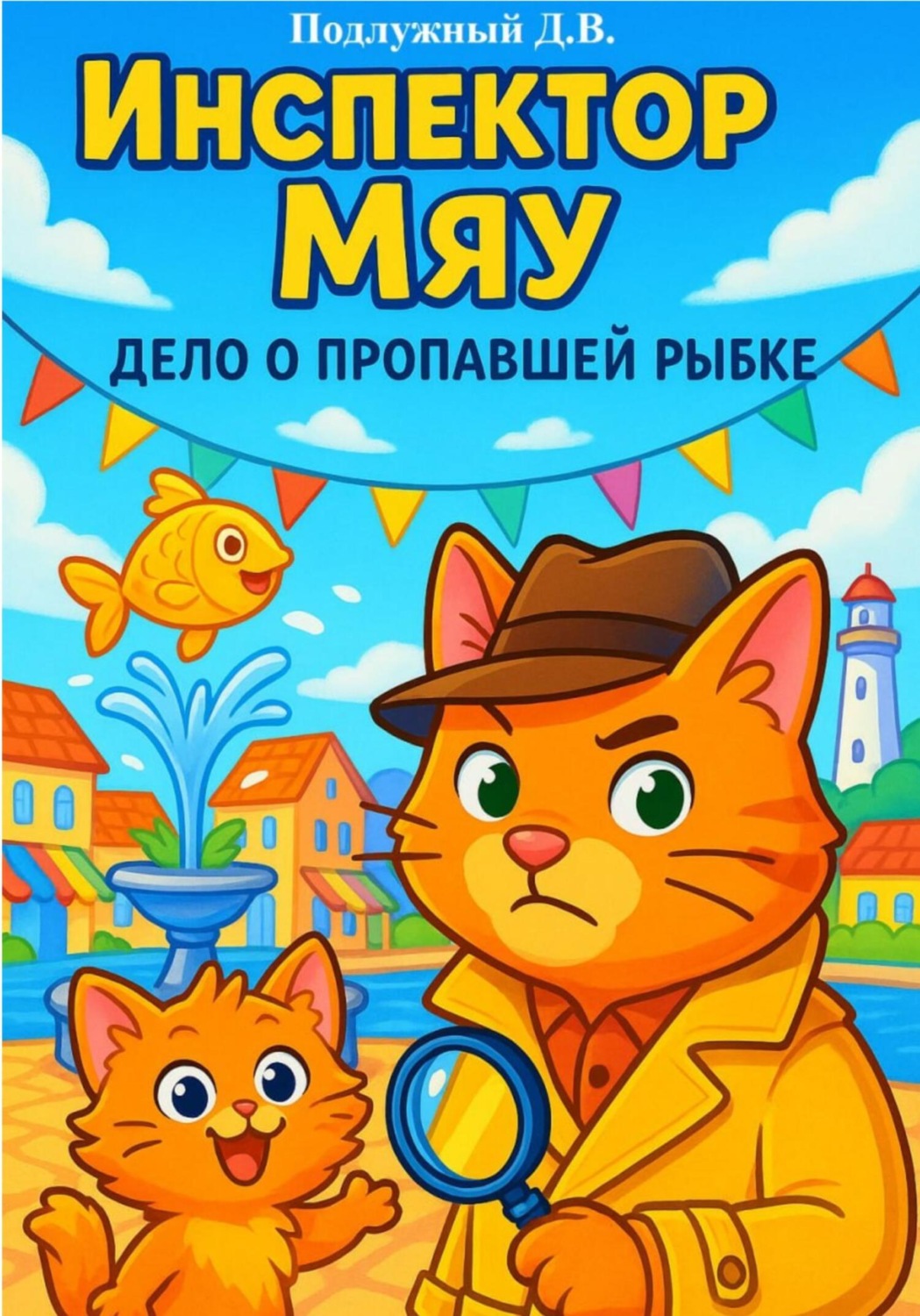 Обложка книги «Инспектор Мяу. Дело о пропавшей рыбке»