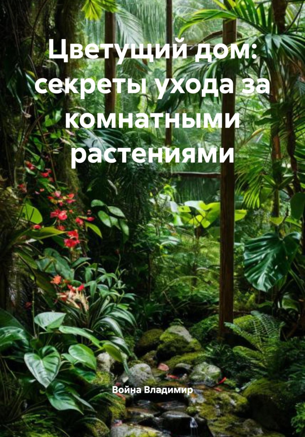 Обложка книги «Цветущий дом: секреты ухода за комнатными растениями»