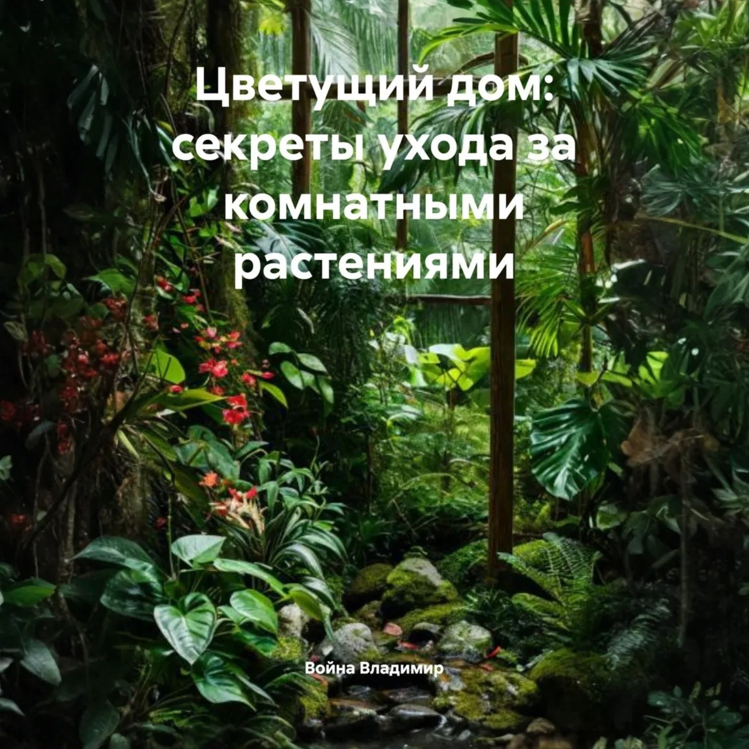 Обложка книги «Цветущий дом: секреты ухода за комнатными растениями»