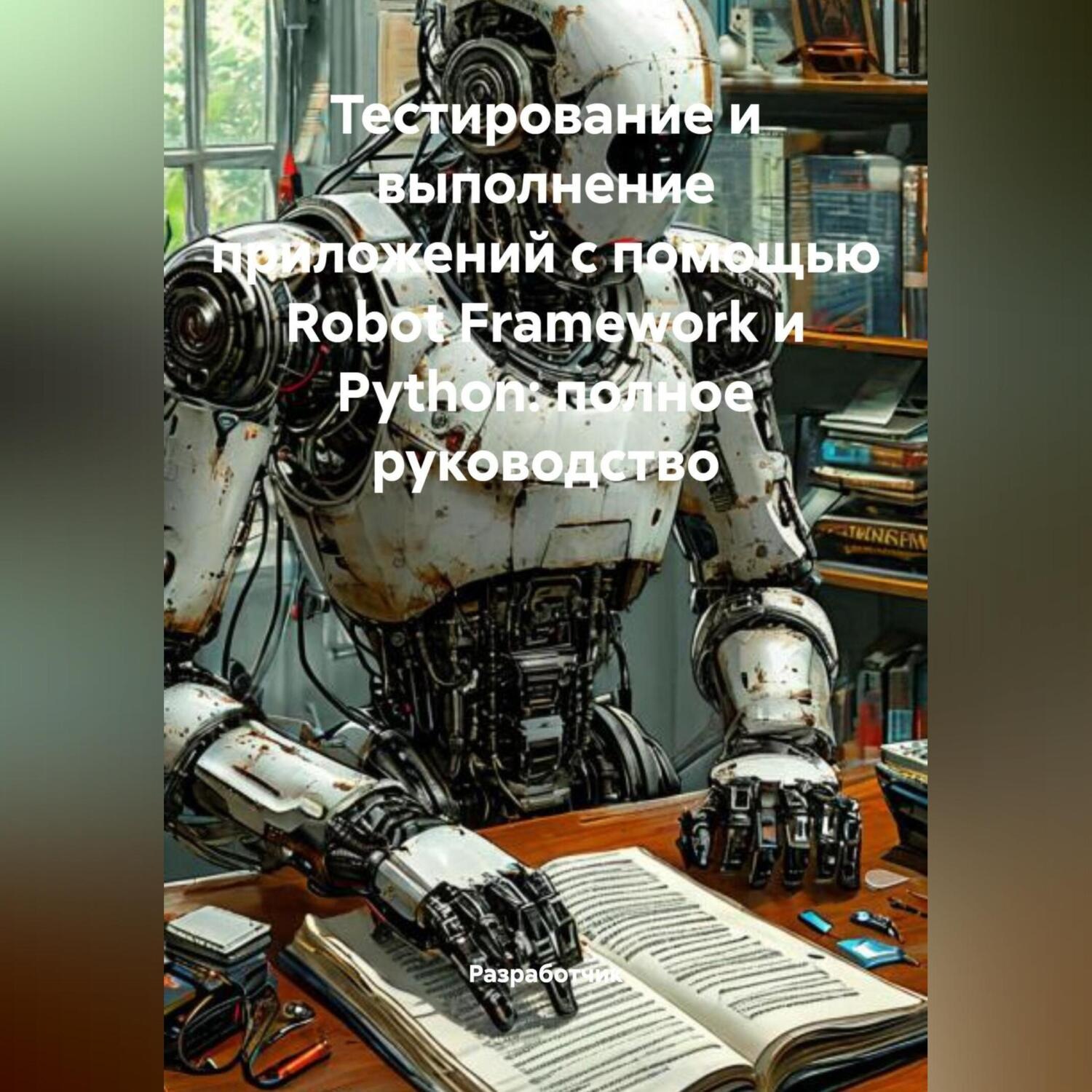 Обложка книги «Тестирование и выполнение приложений с помощью Robot Framework и Python: полное руководство»