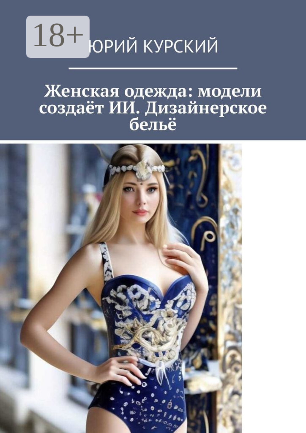 Обложка книги «Женская одежда: модели создаёт ИИ. Дизайнерское бельё»
