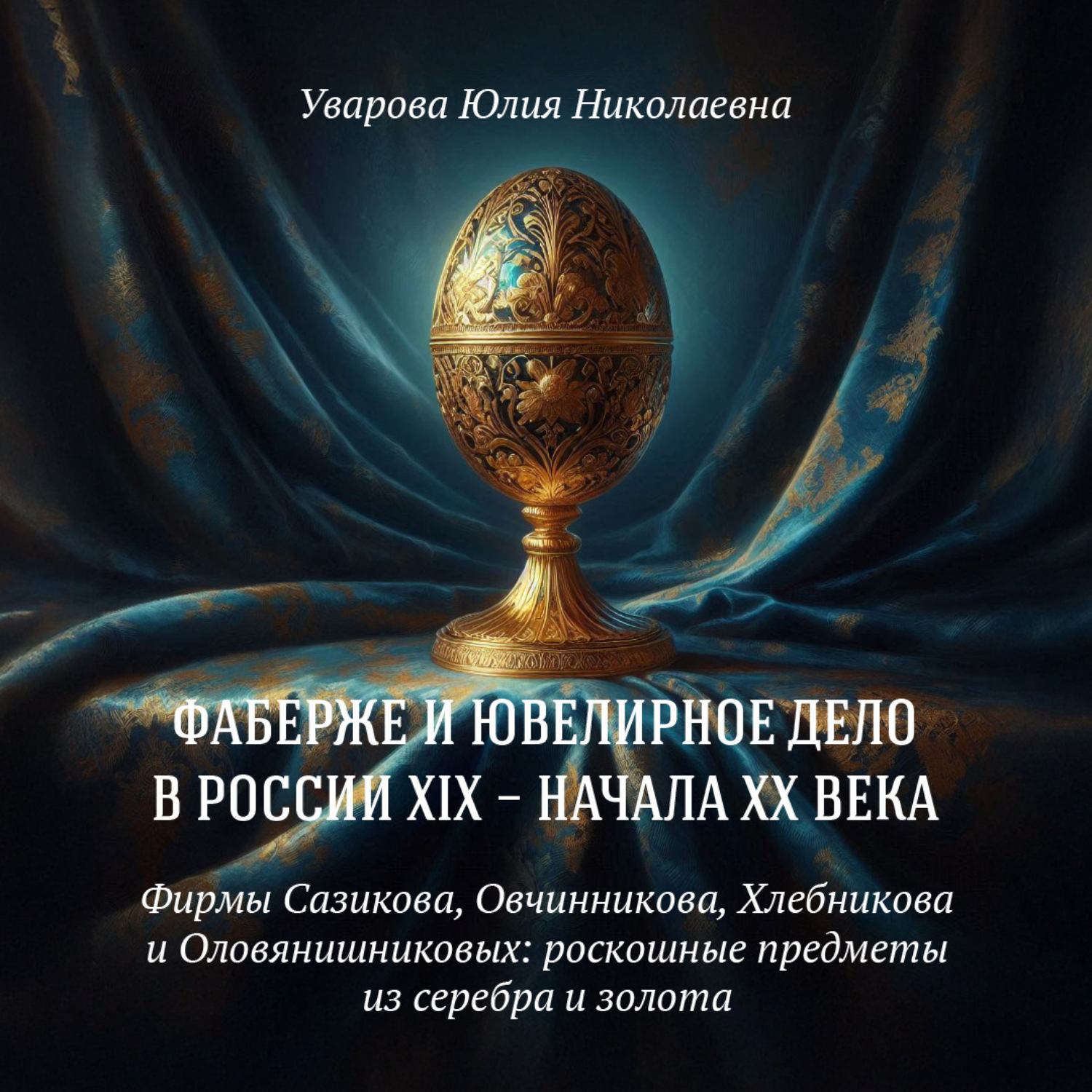 Обложка книги «Фирмы Сазикова, Овчинникова, Хлебникова и Оловянишниковых: роскошные предметы из серебра и золота»