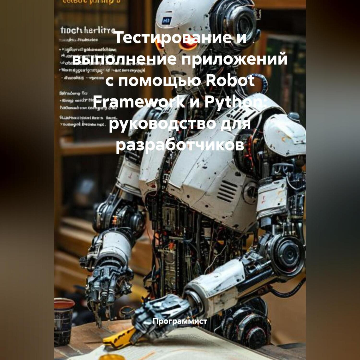 Обложка книги «Тестирование и выполнение приложений с помощью Robot Framework и Python: руководство для разработчиков»