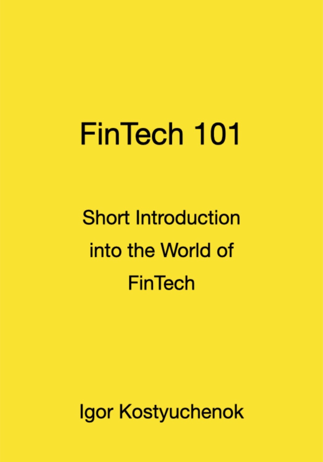 Обложка книги «FinTech 101»