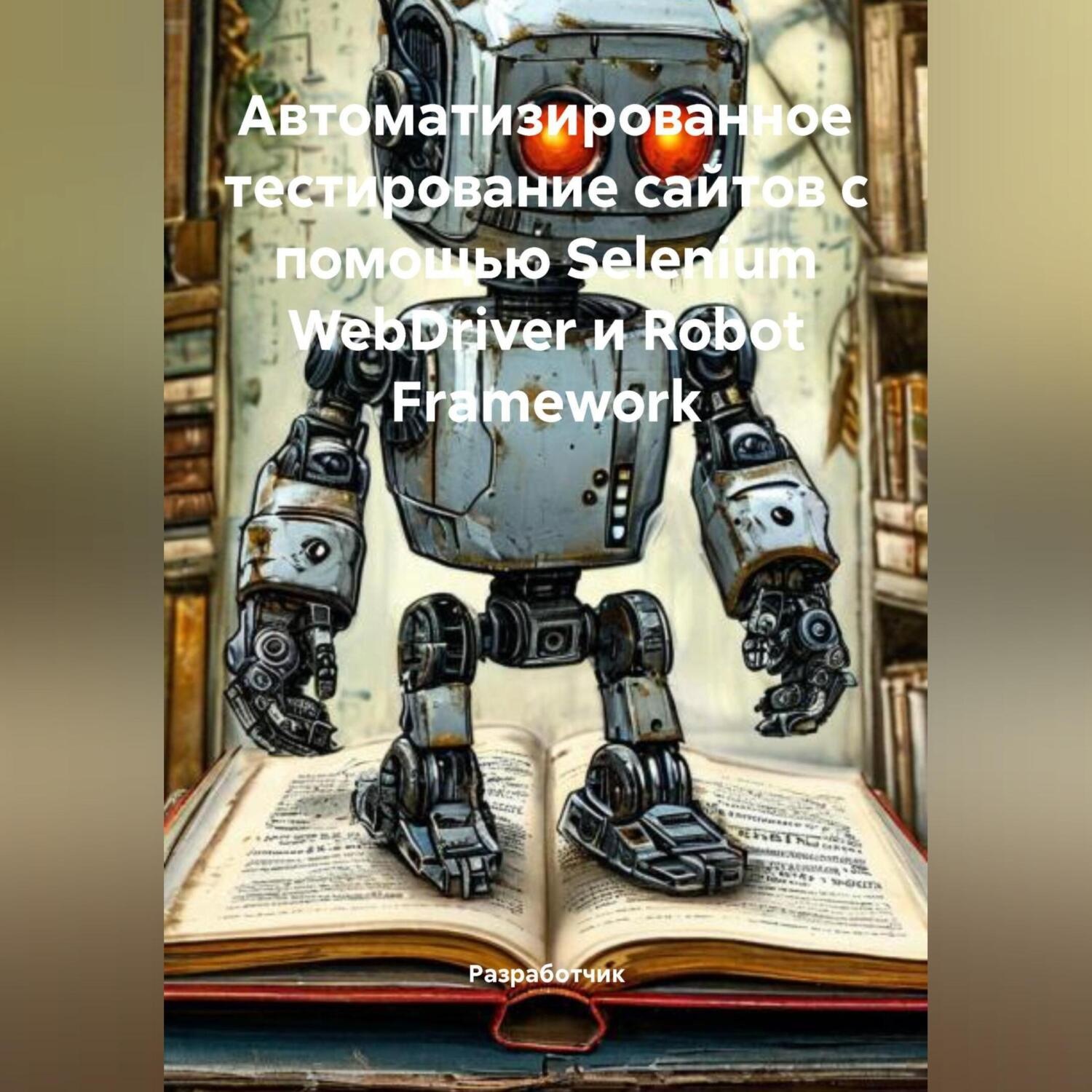 Обложка книги «Автоматизированное тестирование сайтов с помощью Selenium WebDriver и Robot Framework»