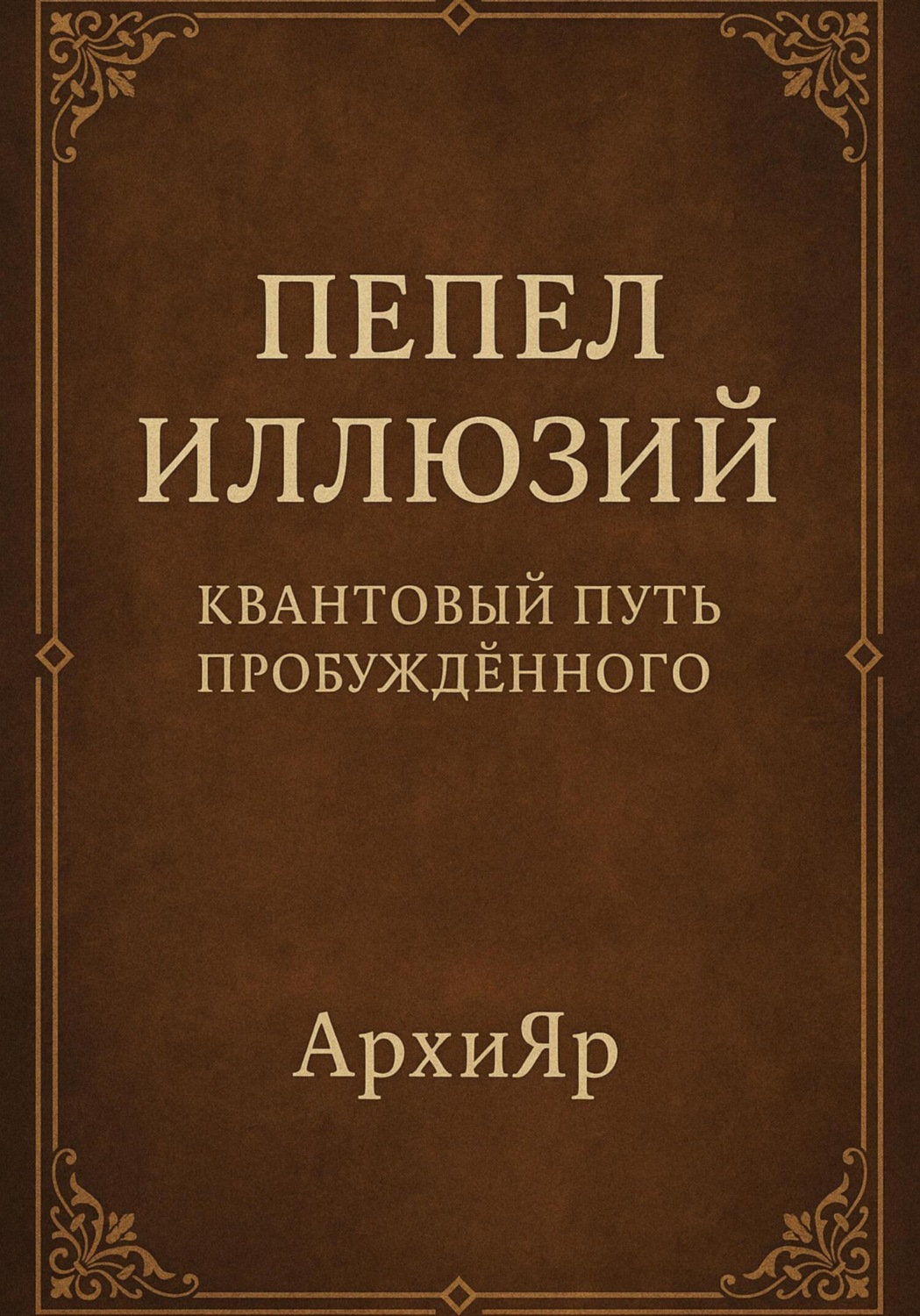 Обложка книги «Пепел иллюзий. Квантовый путь пробуждённого»