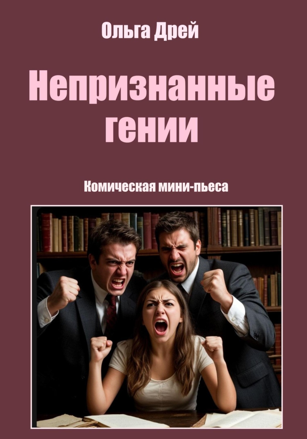 Обложка книги ««Непризнанные гении». Комическая мини-пьеса»