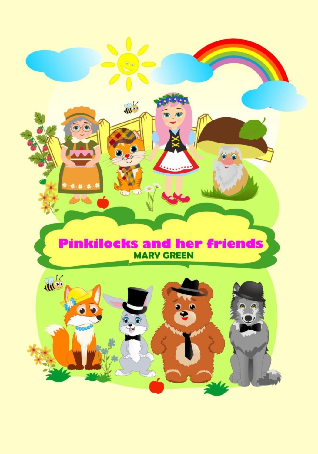 Обложка книги «Pinkilocks and her friends»