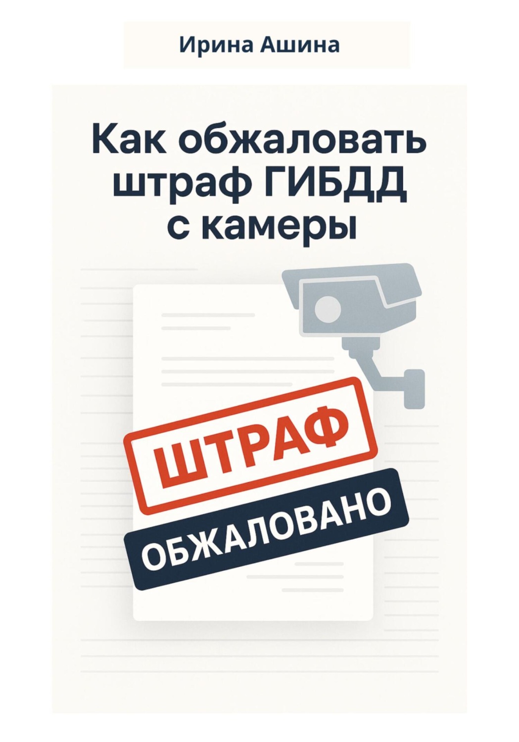 Обложка книги «Как обжаловать штраф ГИБДД с камеры»